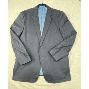 Saddlebred 46L Men's Navy Blue Formal Semi-Formal Blazer Suit Coat Jacket Cotton
